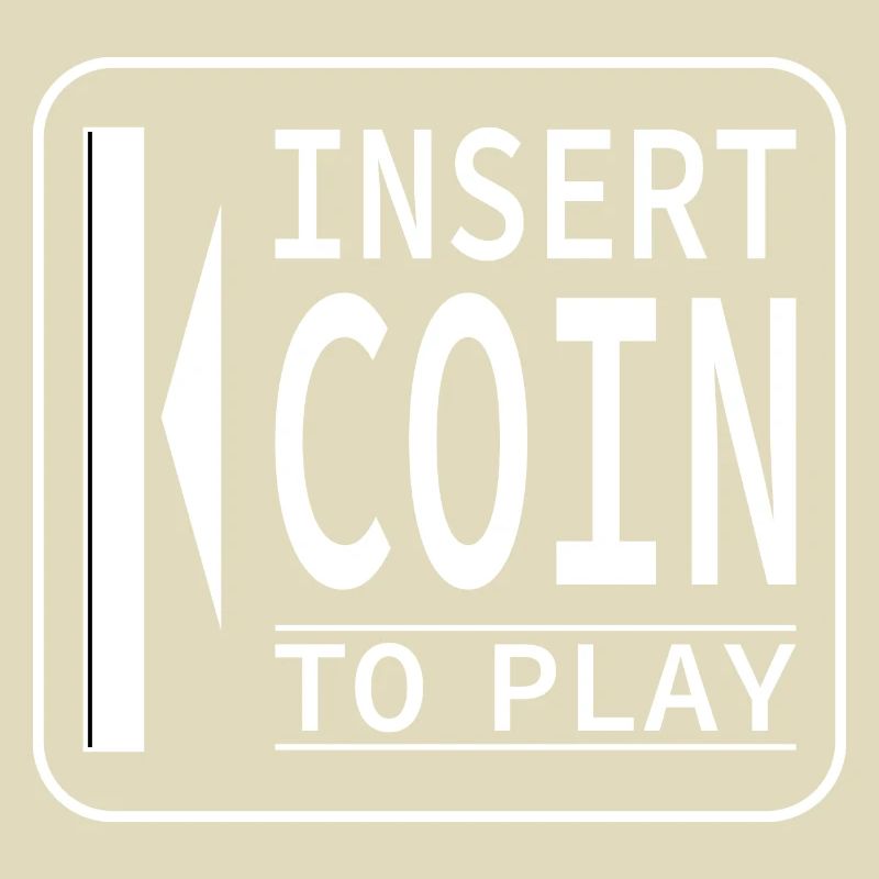 Insert Coin design rétro
