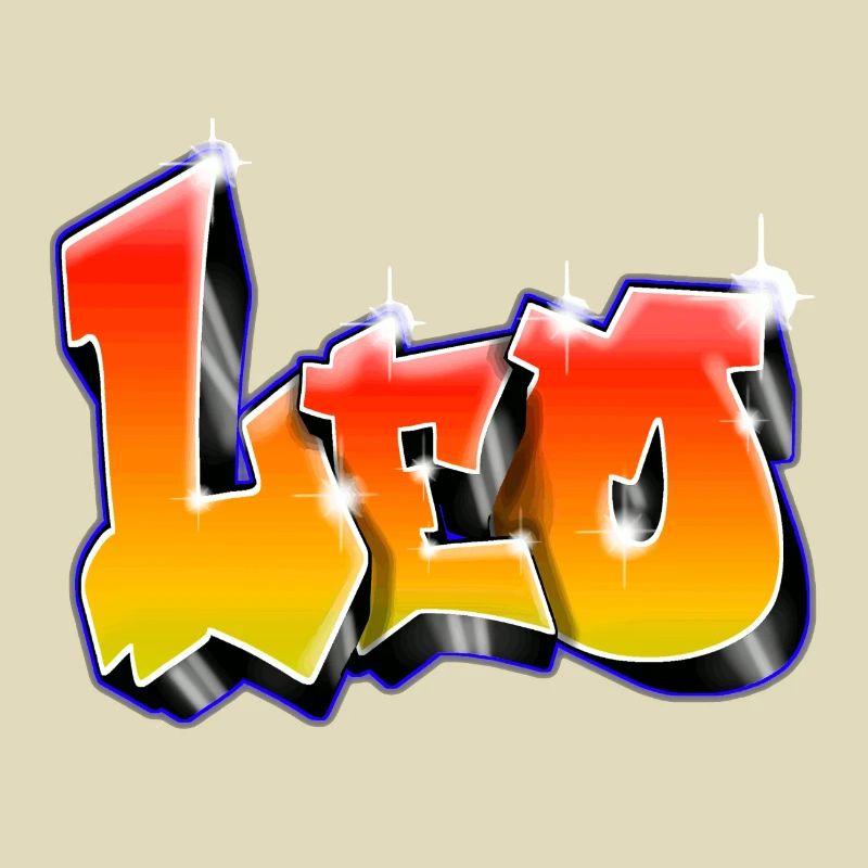 Leo Graffiti red Yellow