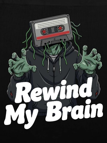 Rewind My Brain Zombie Illustration
