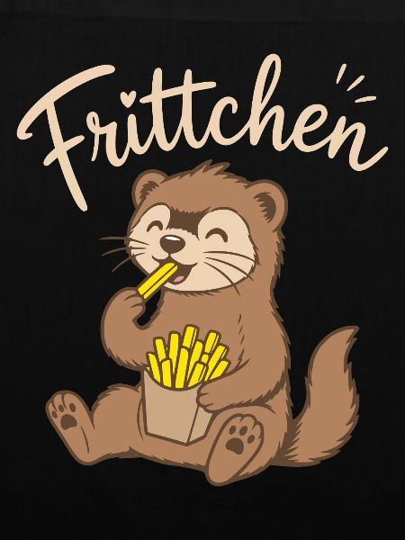 Frittchen - Frettchen mit Fritten - Pommes Frites