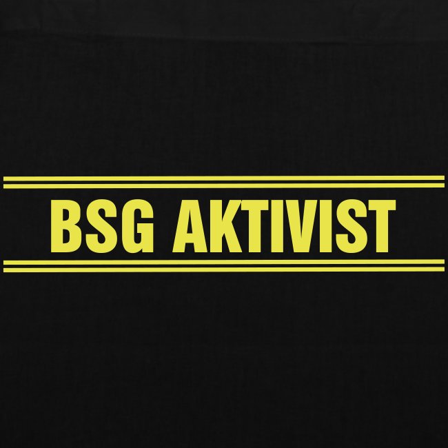 BSG Aktivist Schriftzug