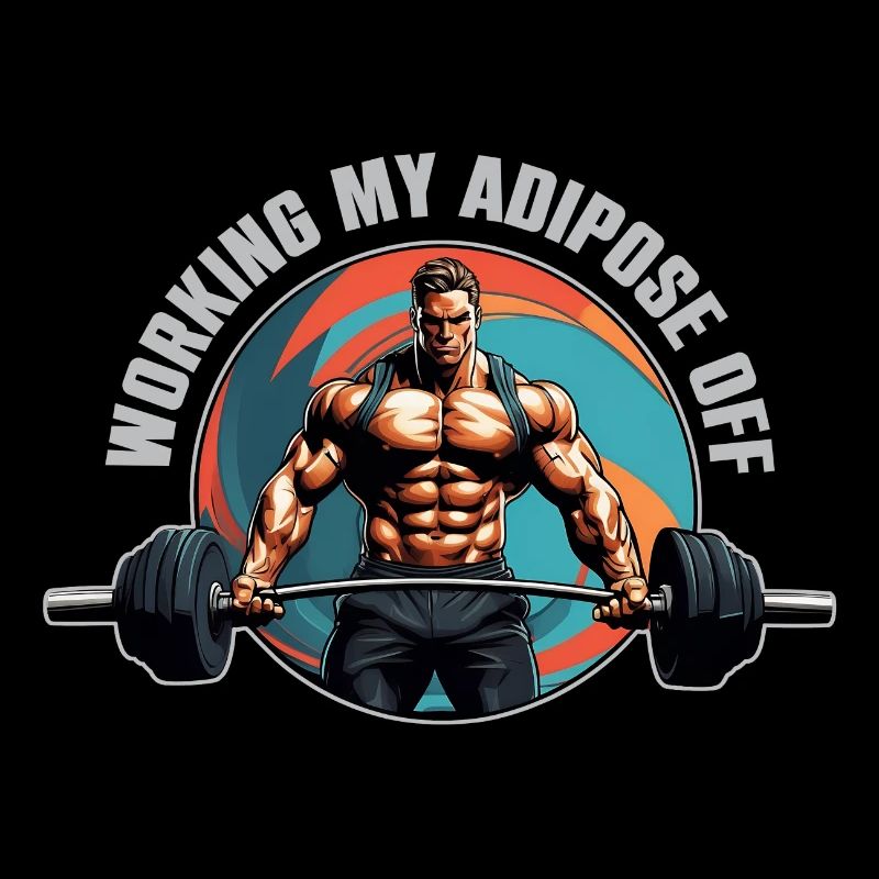 Bodybuilder with barbell hard workout