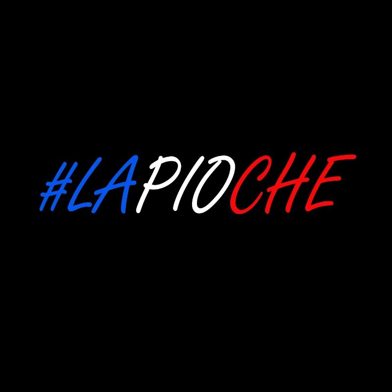 Tshirt avec le surnom de Paul POGBA #LA PIOCHE