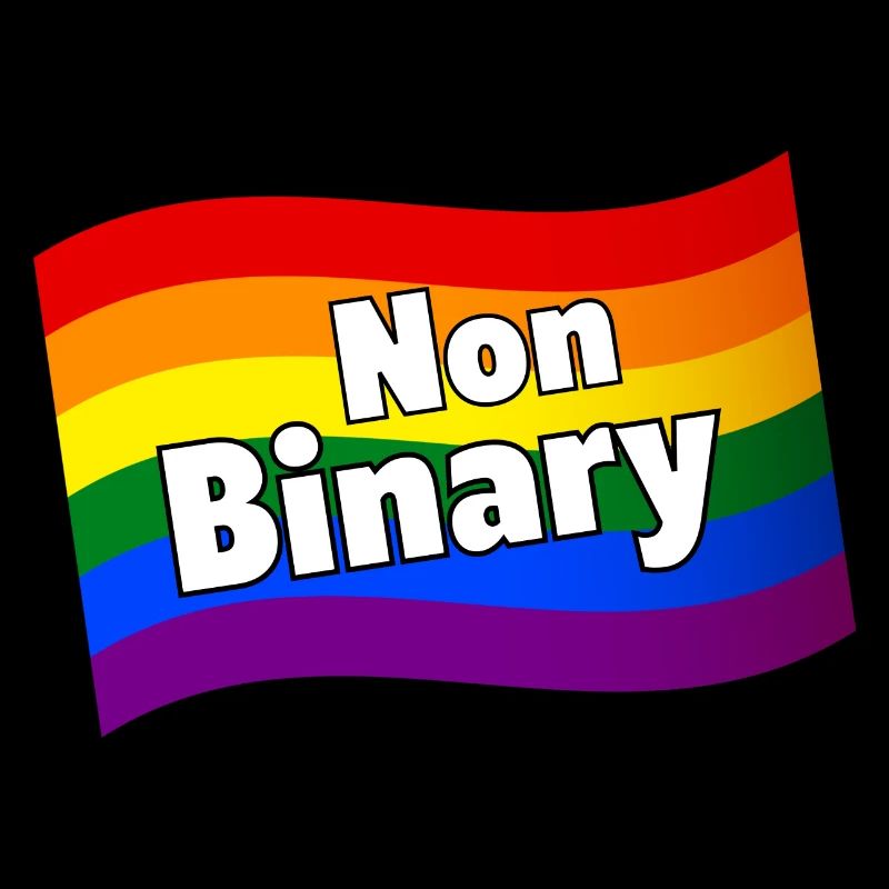 Nonbinary Non-binary rainbow flag diversity LGBTQ+