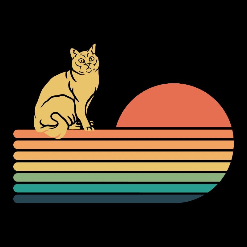 Burmilla Katze Retro Vintage
