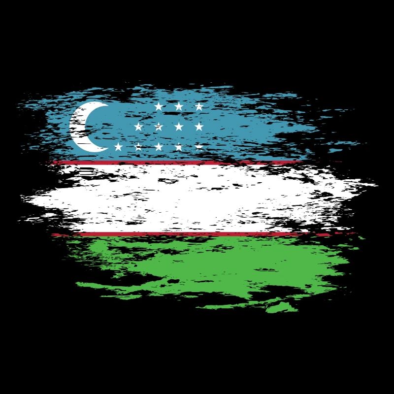 Drapeau de l’Ouzbékistan utilisé