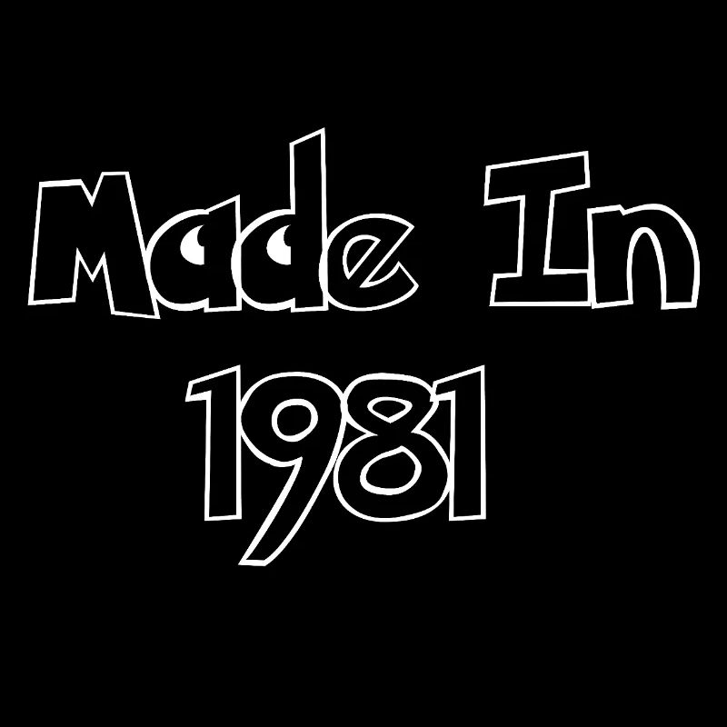Made In 1981 Retro-Logo