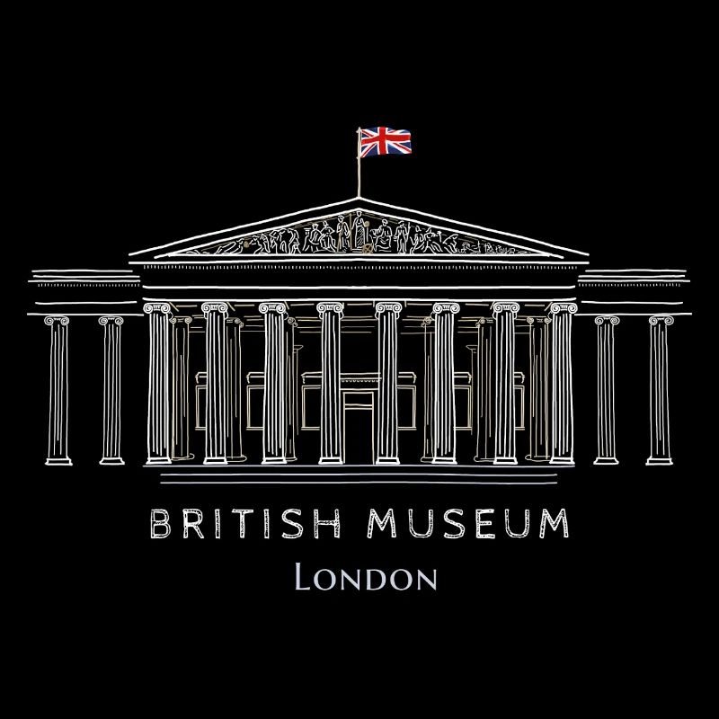 Londres, British Museum, Angleterre, Dessin à la main