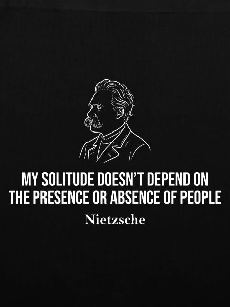 Nietzsche Solitude Quote Tee