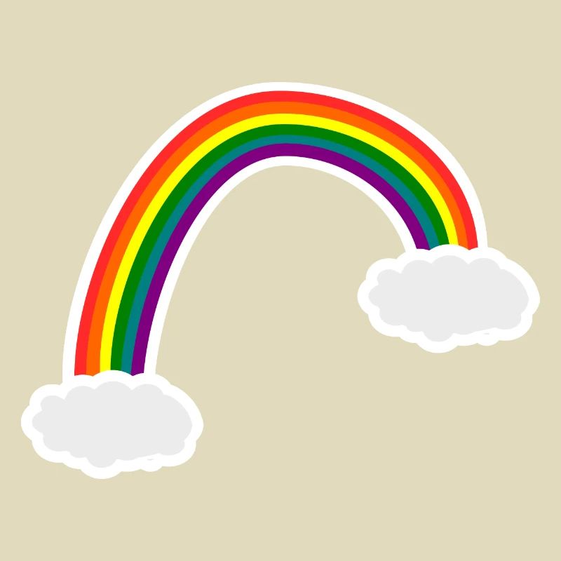 Rainbow clouds