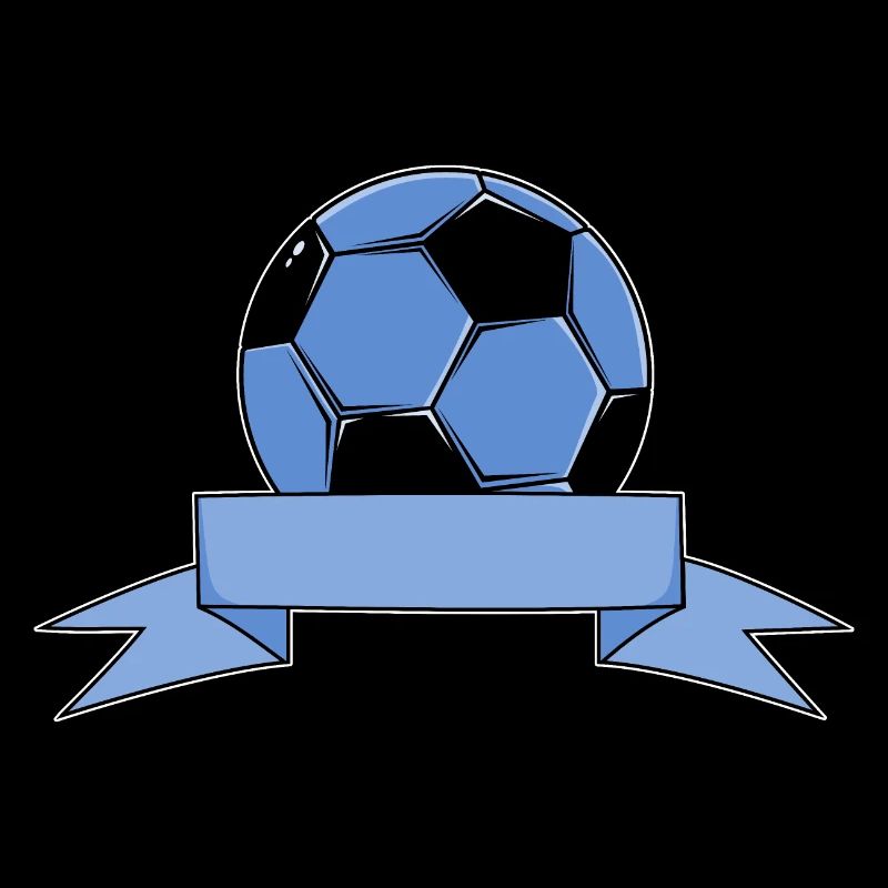 Fußball Name Bannerschleife blau