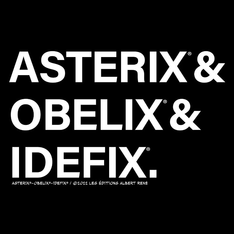 Asterix & Obelix & Idefix Namenschriftzug