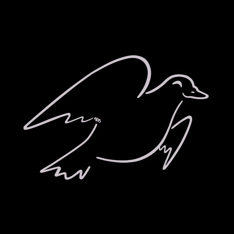 Fliegende Taube (hell)