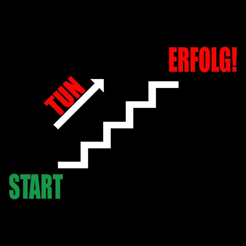Treppe Erfolg durch Tun