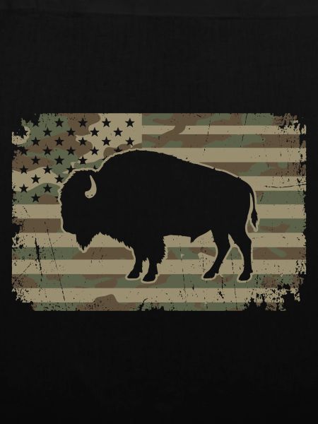 Tarnung amerikanischer Büffel-Silhouette