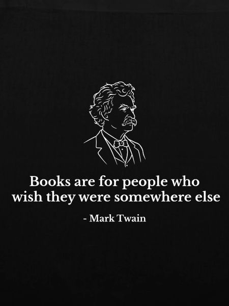 Mark-Twain-Zitat in Büchern