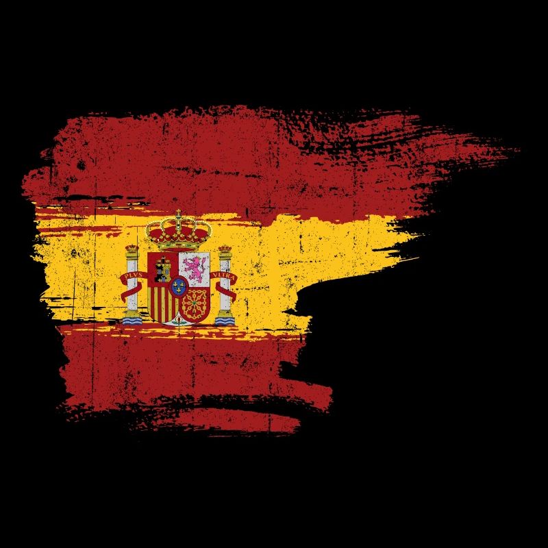 Pinselstrichwappen der spanischen Flagge