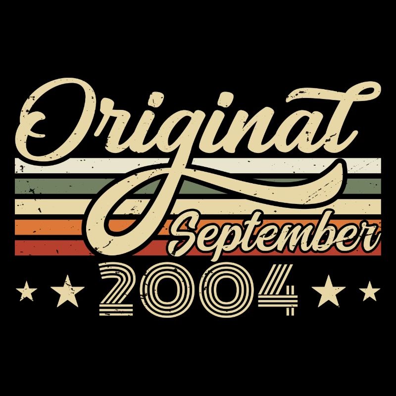 2004 Septembre Né Anniversaire Année de naissance 2004