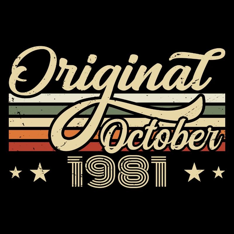 October 1981 Birthday in October - October 1981