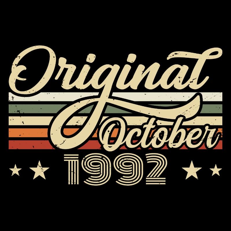 October 1992 Birthday in October - October 1992