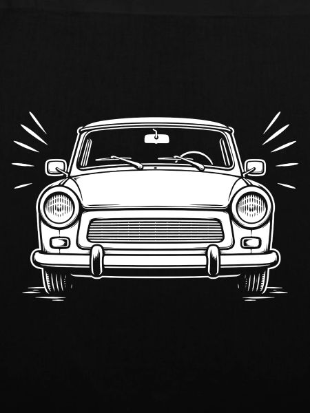 Trabi– Kultauto Frontansicht