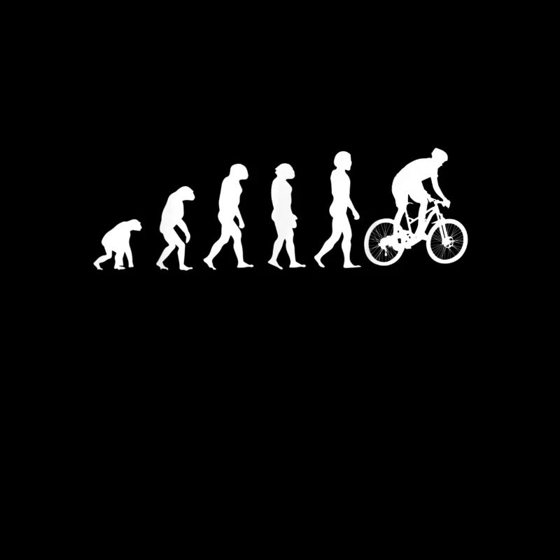 Fahrrad TShirt Design Bike Evolution