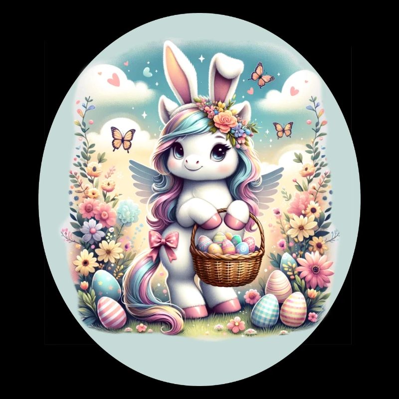 Fohe Ostern mit Einhorn