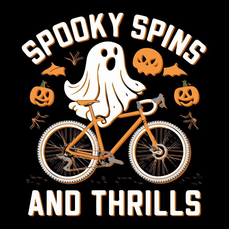Spooky Spins Halloween Bicycle Tee