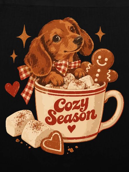 Cozy Season Dachshund