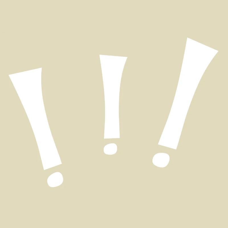 Three exclamation points