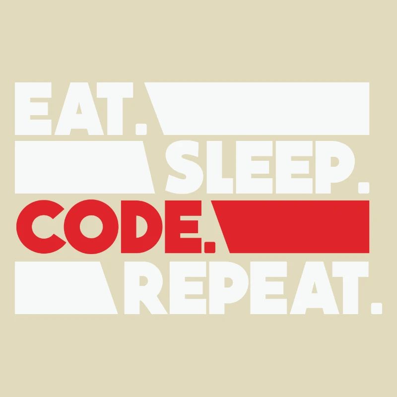 Eat Sleep Code Repeat Programmeur Devloper