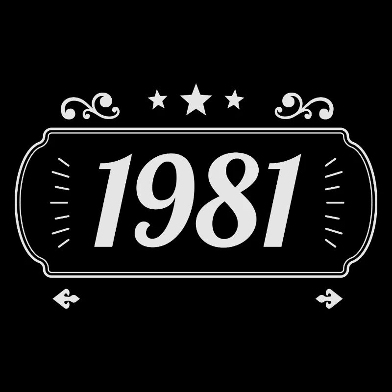 Vintage 1981 Retro Anniversary 1981