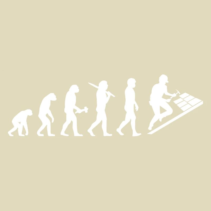 Dachdecker Dachklempner Evolution Geschenk