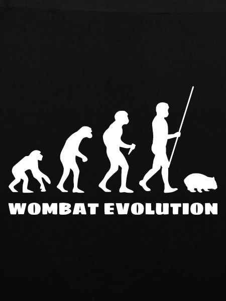 Wombat Evolution Australien Tier Silhouette