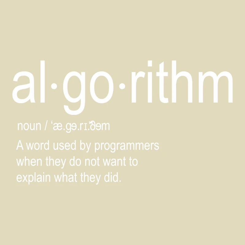 Algorithm Shirt Algorithmus Definition Geschenk
