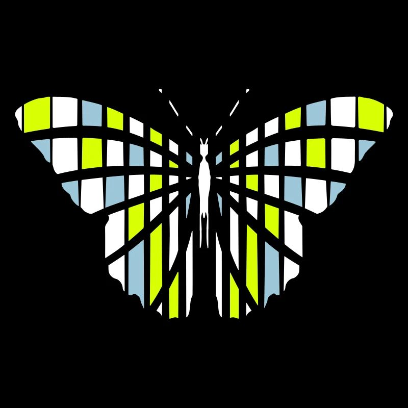 blocs de couleur papillon