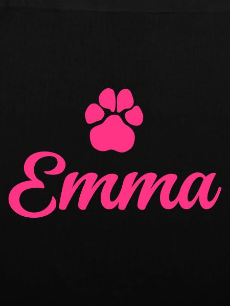 Hundename EMMA mit Pfote