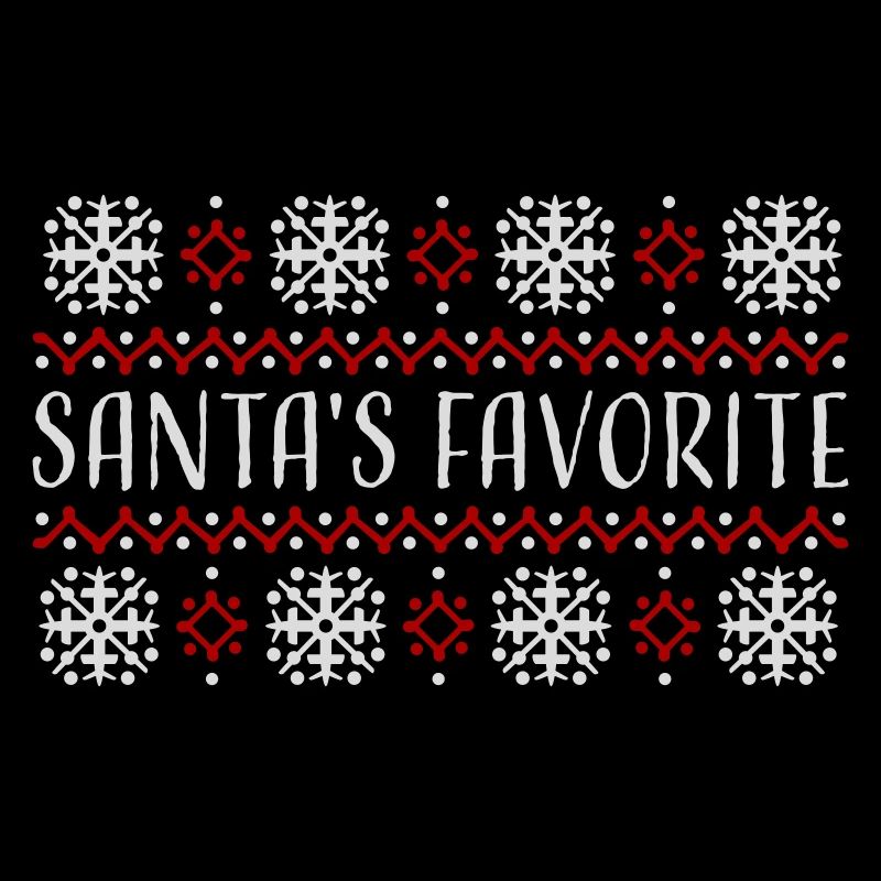 Santa's Favorite Weihnachtspullover Schneeflocken