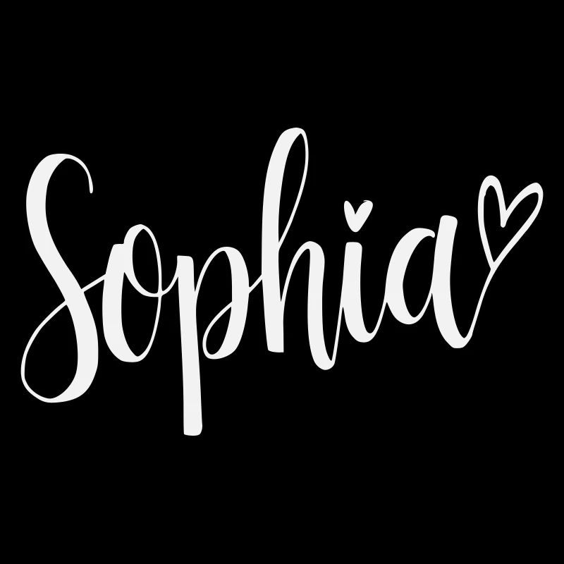 Sophia Name Font Heart