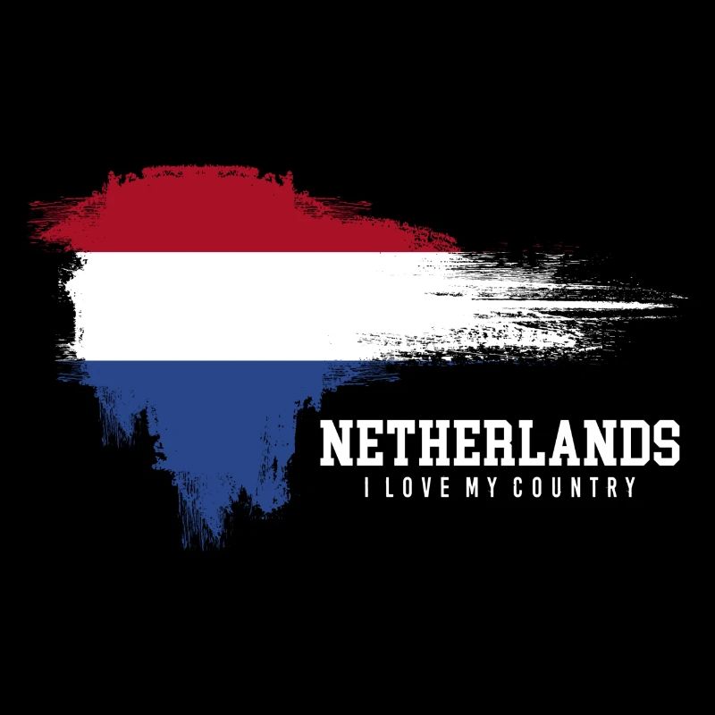 Netherlands Pride Brush Flag