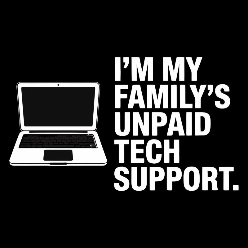 Unbezahlte Technik-Support-Familie