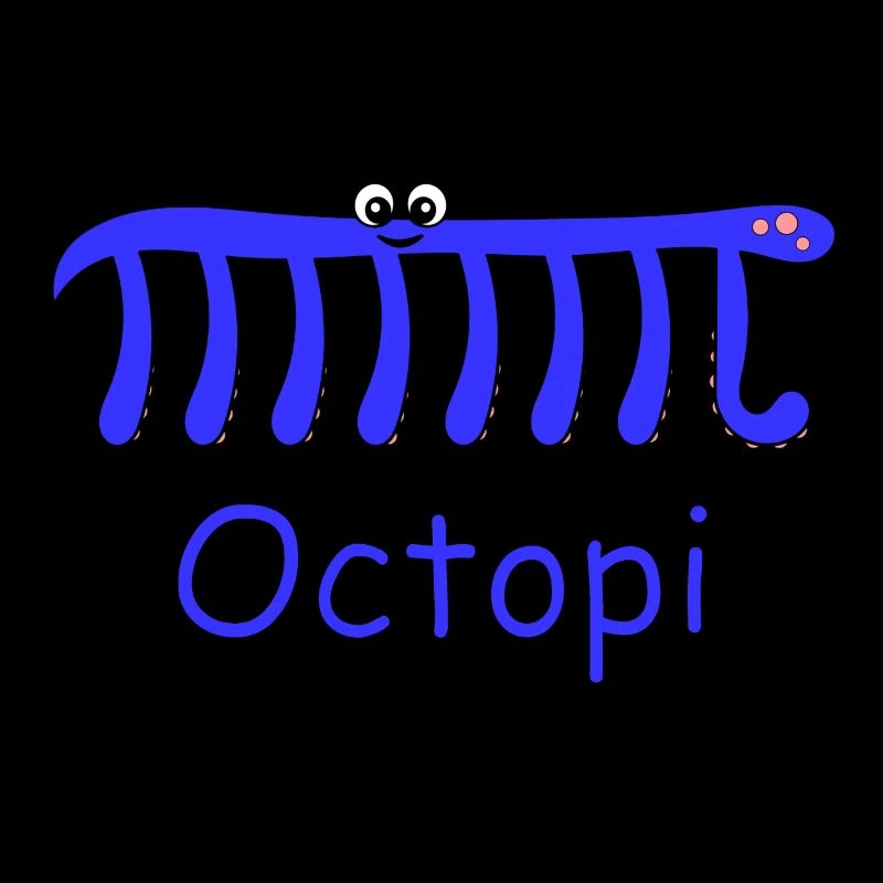 Cute Octopi - Nerd Shirt Design Math Pi Number Geek