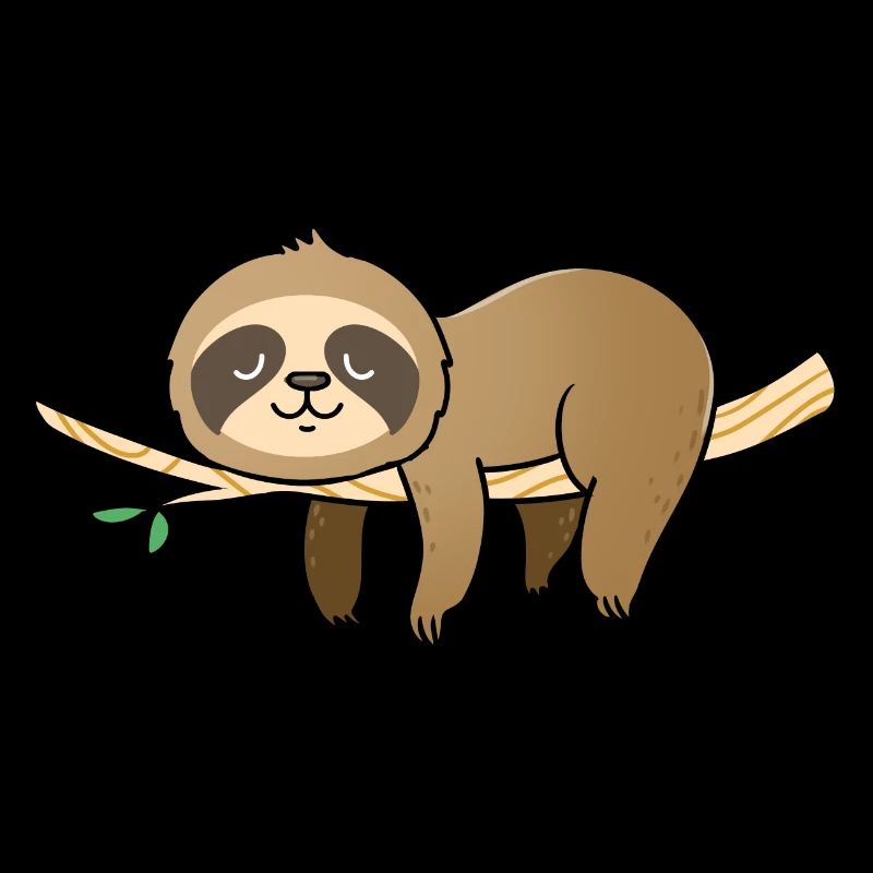 Sloth sleeps on a branch