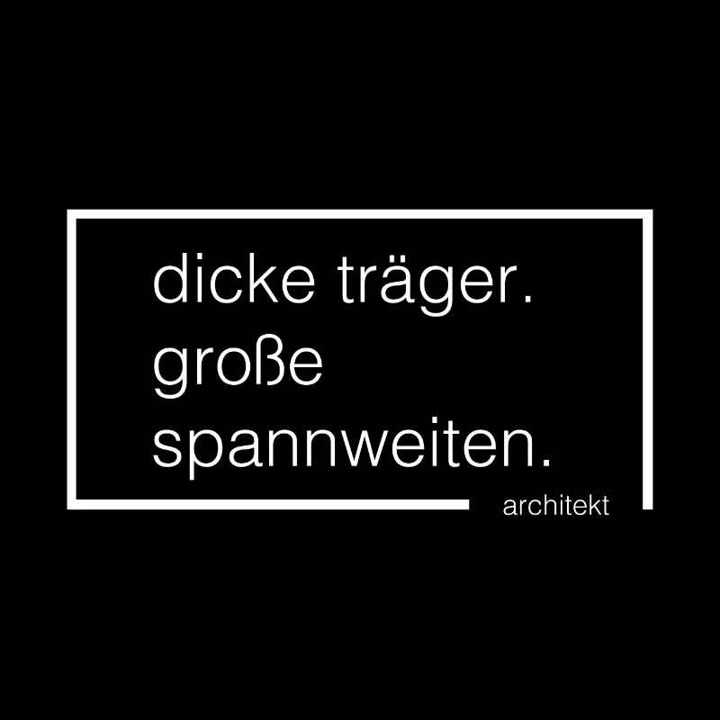 dicke träger. große spannweiten.