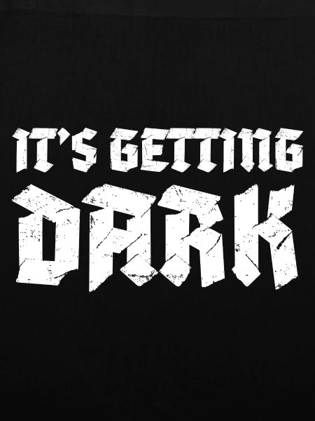 Es bekommt dunkles Graffiti-Typografiedesign