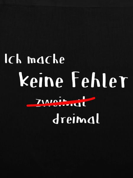 Keine Fehler 2 mal