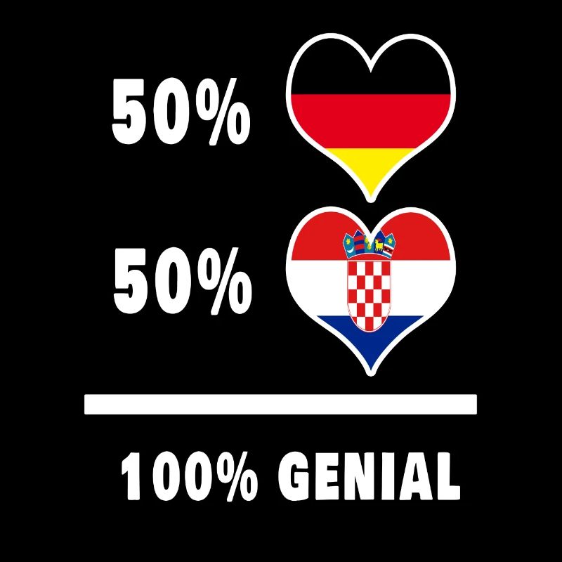 Germany and Croatia awesome / gift flag