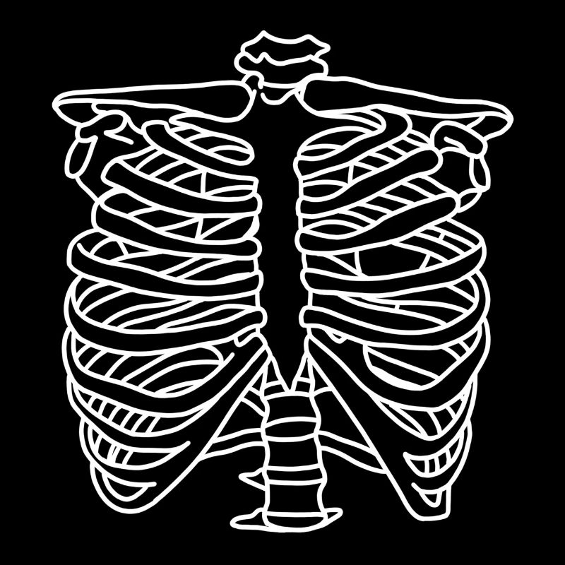 Skeleton front rip cage