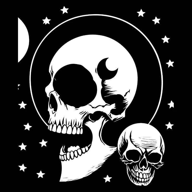 Horror Schädel Schädel Kunst Schädel Gothic Heavy Metal