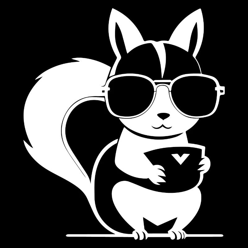 Funny Squirrel Wearing Sunglasses Squirrels